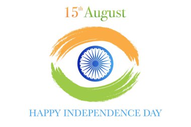 hindistan bağımsızlık günü 15 Ağustos vektör