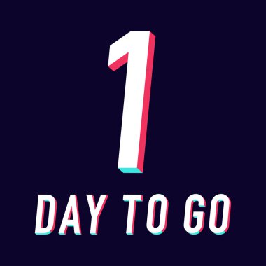 gün için aşağı saymak yaratıcı tasarım vektör