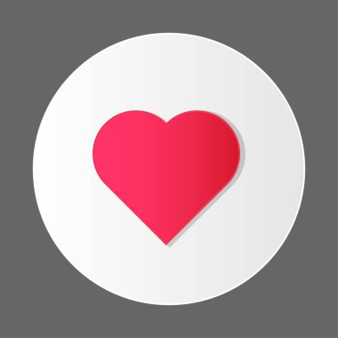 modern tasarım kalp simgesi aşk kavramı vektör