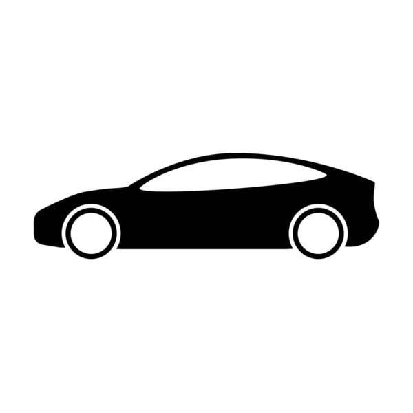 Diseño moderno coche icono impulsado eléctricamente vector — Vector de stock