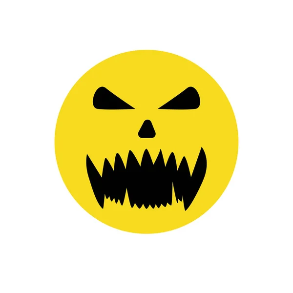 Halloween sorriso volto design per qualsiasi scopo . — Vettoriale Stock