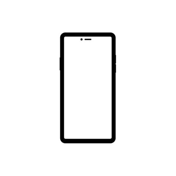 Illustrazione moderna con telefono cellulare. Icona dello smartphone — Vettoriale Stock