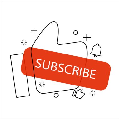 Çan abone simgeler gibi modern sıvı tasarım