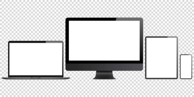 Bilgisayarlı cep telefonu. Mokup ekran tasarımı.