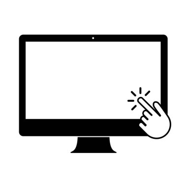 Dijital teknoloji konsepti, fare tıklama vektörü