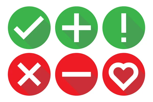 Vink Pictogram Teken Set Vector Illustratie Voorraad Correct Checklist Vak — Stockvector