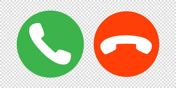 Phone Call Icon Vector Mobile Cell Answer Symbol Dial Internet — Stock Vector