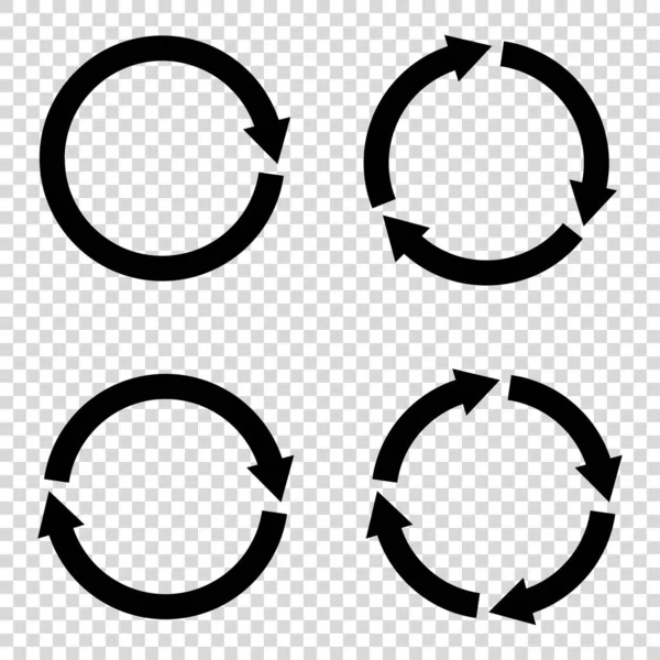 Recyceln Pfeil Symbol Vektor Abbildung Weißer Hintergrund Wiederverwendungssymbol Öko Lebenszyklus — Stockvektor