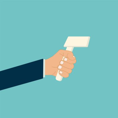 Sıcaklık kontrol tarayıcı tarama vektörü. Corona virüsü enfeksiyon koruma ölçümü. Kızılötesi termometre alnlı kafa. resimleme. 