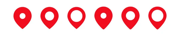 Karte Pin Zeichen Symbol Vektor Markieren Gps Standortmarkierung Routenzielpunkt Geo — Stockvektor