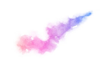 Parlak ombre suluboya backgound. El çizim illüstrasyon su rengi , menekşe gibi renkli, mavi, masmavi, macenta, pembe, mor, turkuaz, gül, 