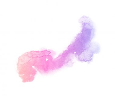 Parlak ombre suluboya backgound. El çizim illüstrasyon su rengi , menekşe gibi renkli, mavi, masmavi, macenta, pembe, mor, turkuaz, gül, 