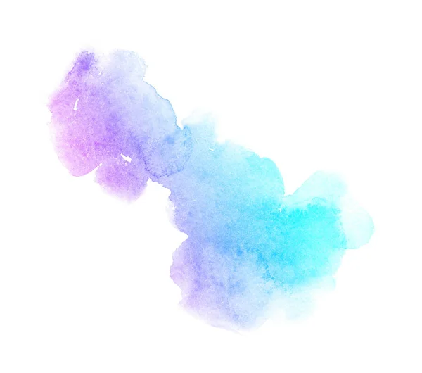 Bright Ombre akvarell backgound. Hand Draw illustration vattenfärg, färgad som violett, blå, azurblått, magenta, rosa, lila, turkos, ros, — Stockfoto
