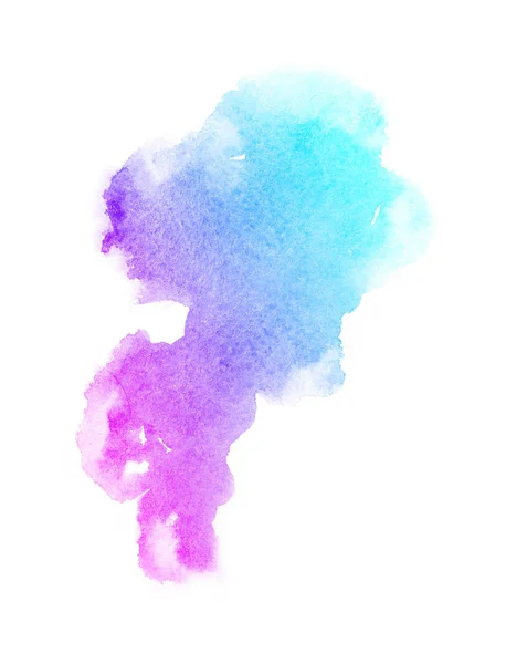 Bright Ombre akvarell backgound. Kézrajz illusztráció víz színe, színezett, mint a lila, kék, Azúr, bíbor, rózsaszín, lila, türkiz, Rózsa, — Stock Fotó
