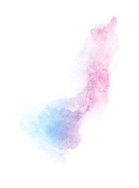 Parlak ombre suluboya backgound. El çizim illüstrasyon su rengi , menekşe gibi renkli, mavi, masmavi, macenta, pembe, mor, turkuaz, gül, 