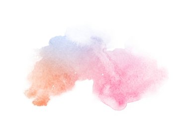 Parlak ombre suluboya backgound. El çizim illüstrasyon su rengi , menekşe gibi renkli, mavi, masmavi, macenta, pembe, mor, turkuaz, gül, 