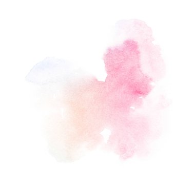 Parlak ombre suluboya backgound. El çizim illüstrasyon su rengi , menekşe gibi renkli, mavi, masmavi, macenta, pembe, mor, turkuaz, gül, 