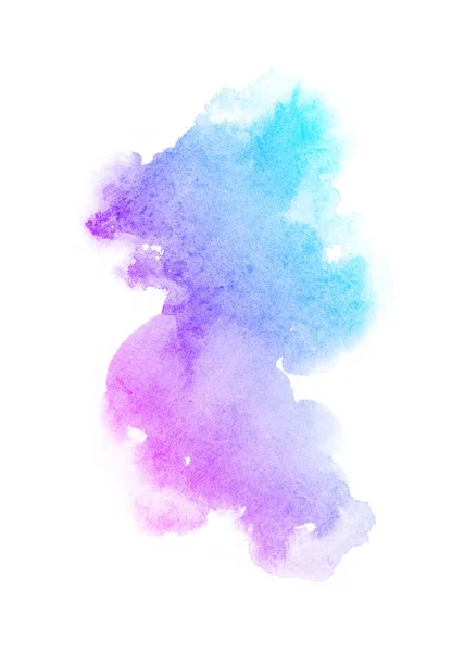 Bright ombre watercolor backgound. Desenho à mão ilustração cor da água, colorido como violeta, azul, azul, magenta, rosa, roxo, turquesa, rosa , — Fotografia de Stock