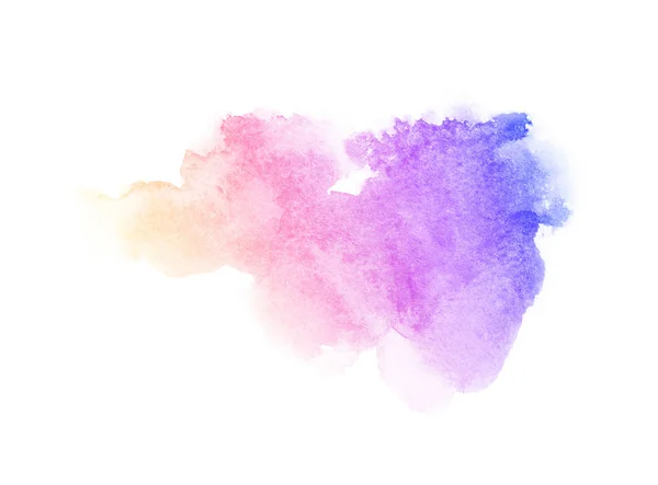 Bright Ombre akvarell backgound. Kézrajz illusztráció víz színe, színezett, mint a lila, kék, Azúr, bíbor, rózsaszín, lila, türkiz, Rózsa, — Stock Fotó