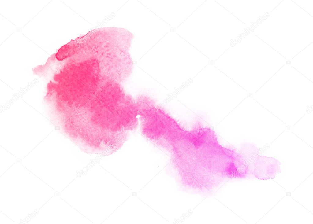 Bright ombre watercolor backgound. Hand draw illustration water colour , colored like violet,blue, azure, magenta, pink, purple, turquoise, rose, 