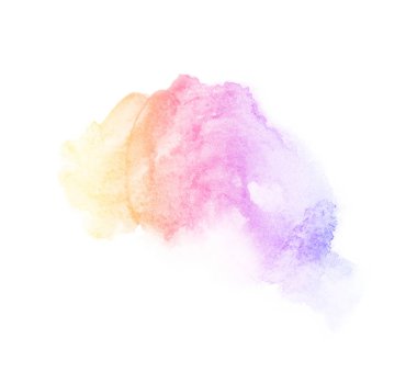 Parlak ombre suluboya backgound. El çizim illüstrasyon su rengi , menekşe gibi renkli, mavi, masmavi, macenta, pembe, mor, turkuaz, gül, 