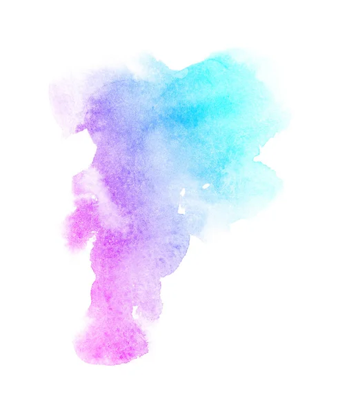 Bright ombre watercolor backgound. Hand draw illustration water colour , colored like violet,blue, azure, magenta, pink, purple, turquoise, rose, — Stock Photo, Image