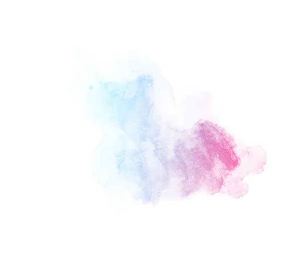 明亮的欧姆布雷水彩背。手绘插图水色，颜色像紫罗兰，蓝色，蔚蓝，品红色，粉红色，紫色，绿松石色，玫瑰色, — 图库照片