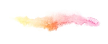 Parlak ombre suluboya backgound. El çizmek illüstrasyon su rengi, sarı gibi renkli, turuncu, şeftali, pembe, macenta, kırmızı, soluk
