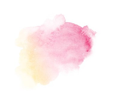 Parlak ombre suluboya backgound. El çizmek illüstrasyon su rengi, sarı gibi renkli, turuncu, şeftali, pembe, macenta, kırmızı, soluk