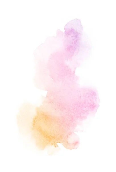 Bright ombre watercolor backgound. Desenho à mão ilustração cor da água, colorido como amarelo, laranja, pêssego, rosa, magenta, vermelho, pálido — Fotografia de Stock