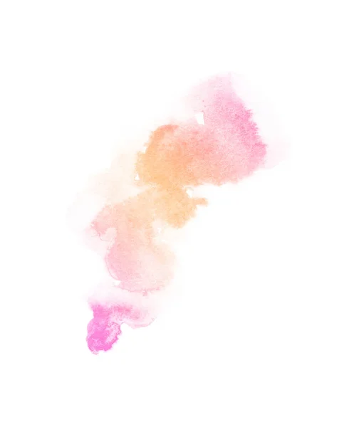 Bright Ombre akvarell backgound. Hand Draw illusztráció vízszín, színes, mint a sárga, narancs, barack, rózsaszín, bíbor, piros, sápadt — Stock Fotó