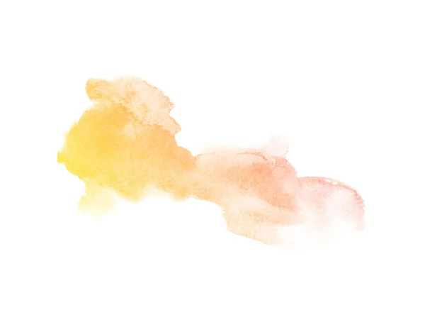 Ombre respingo fundo aquarela com lugar para o texto, colorido como amarelo, laranja, pêssego — Fotografia de Stock
