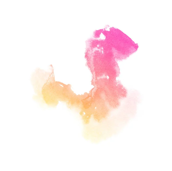 Ombre splash sfondo acquerello con posto per il testo, colorato come giallo, rosa, pesca, magenta, arancione — Foto Stock