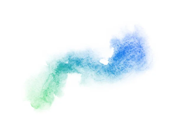 Ombre salpicadura fondo acuarela con lugar para el texto, coloreado como azul, verde, cal, azul, cobalto, verde, esmeralda, turquesa — Foto de Stock