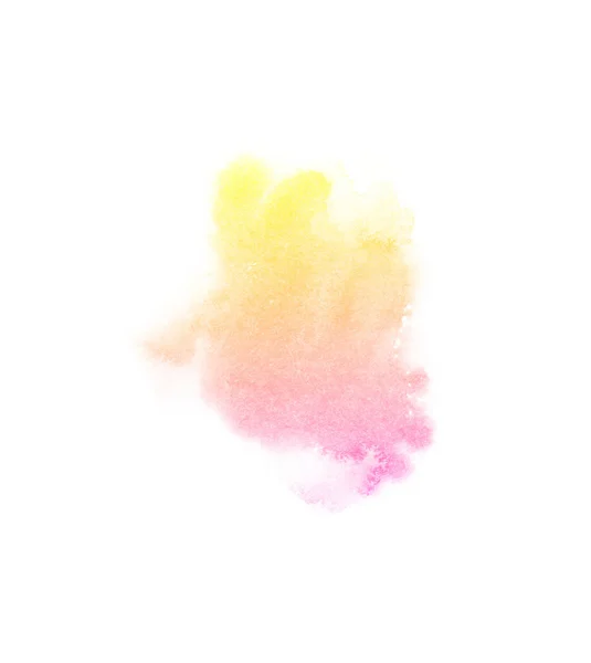Heldere Ombre aquarel backgound. Hand tekening illustratie water kleur, gekleurd als geel, oranje, perzik, roze, magenta, rood, bleke Stockfoto