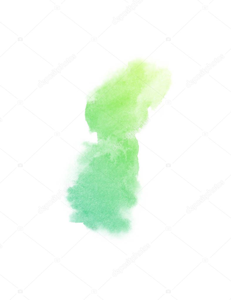 Ombre splash watercolor background with place for text