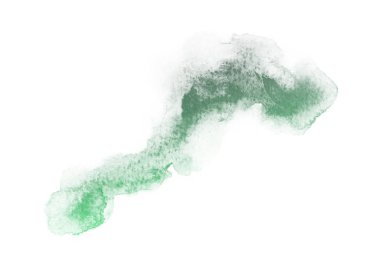 Spektrum suluboya sıçrama el çizmek illüstrasyon. mavi gibi renkli, turquiose, yeşil, kireç, zümrüt, masmavi, kobalt