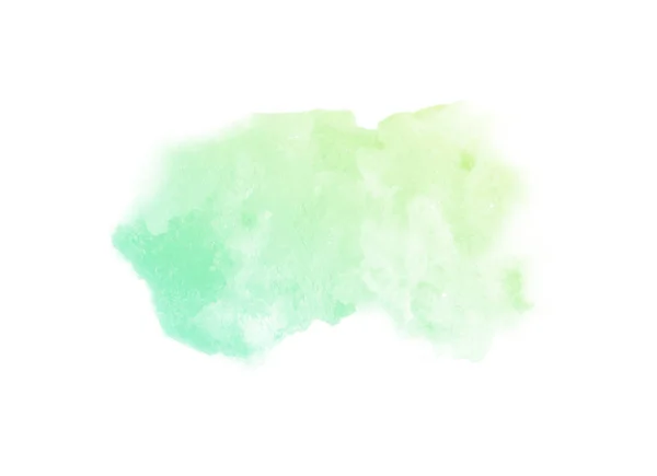 Ukázka pro šplouchání Spectrum akvarel. zbarvené jako modrá, cibulka, zelená, vápno, smaragd, azurová, kobalt — Stock fotografie