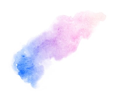 Parlak ombre suluboya backgound. El çizim illüstrasyon su rengi , menekşe gibi renkli, mavi, masmavi, macenta, pembe, mor, turkuaz, gül, 