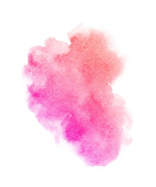 Parlak ombre suluboya backgound. El çizim illüstrasyon su rengi, pembe gibi renkli, şeftali, kırmızı, mor, mor, bordo, macenta
