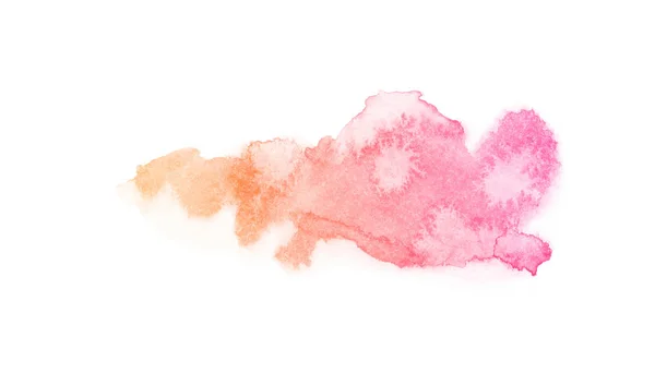 Heldere Ombre aquarel backgound. Hand tekening illustratie water kleur, gekleurd als geel, oranje, perzik, roze, magenta, rood, bleke — Stockfoto