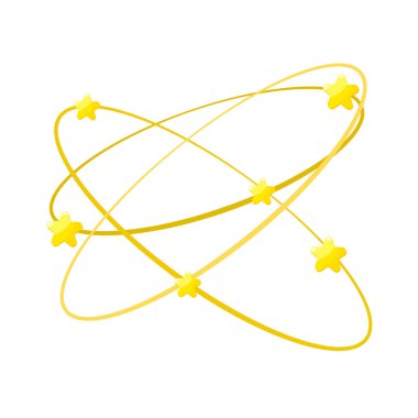 Hareket yıldızları. Vektör çizimi