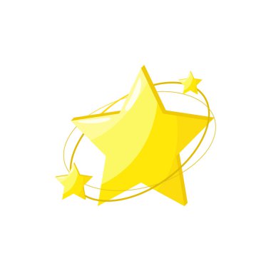 Yıldız vektör simgesi. Sevimli yıldız izole 