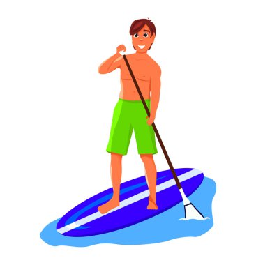 Sörf tahtası olan bir adam. Sörfçü