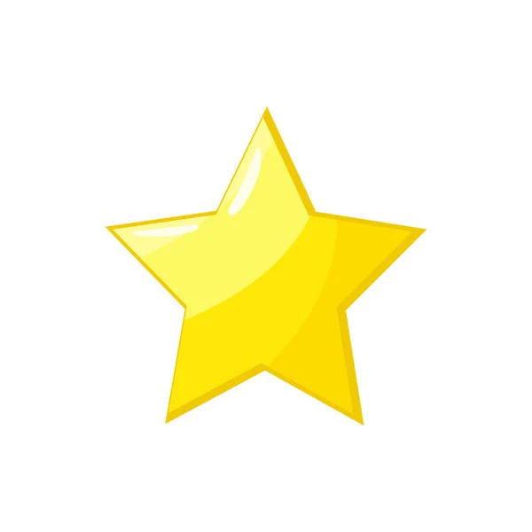 Icono del vector estrella. Linda estrella aislada — Vector de stock
