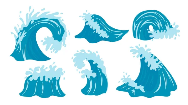 Sea waves. Ocean Wave — Stock Vector