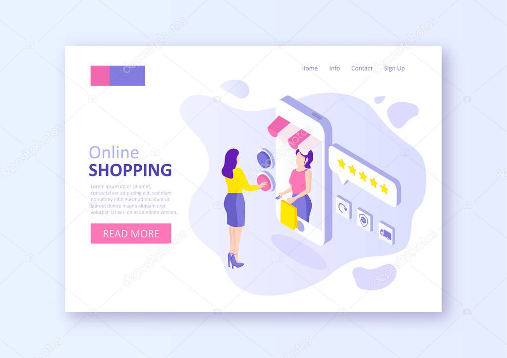 Online store. Shopping concept