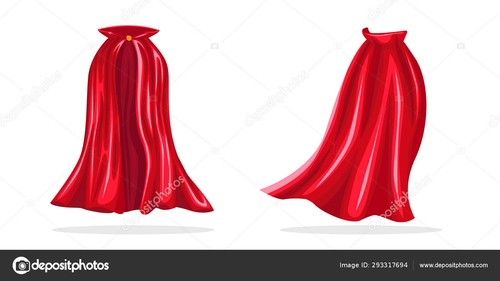 Red cloth isolated on transparent background Vector Image