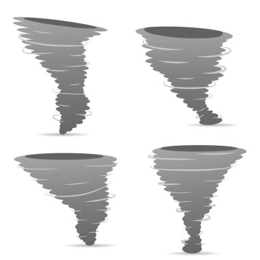 Tornado vektörü arka planda izole