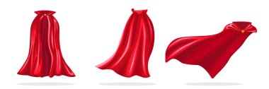 Kırmızı kahraman cape. 